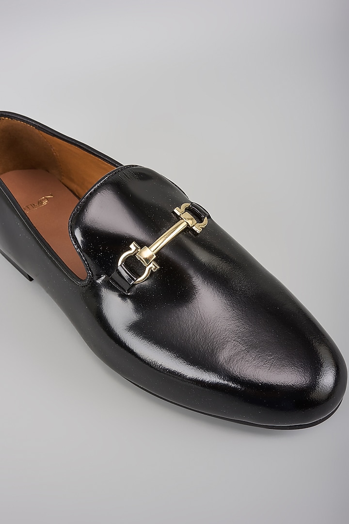 Black Patent Leather Loafers by ARTIMEN at Pernia's Pop Up Shop