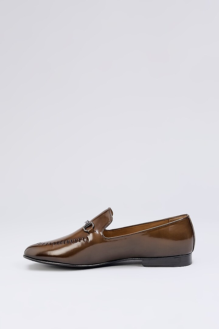 Brown Leather Loafers by ARTIMEN at Pernia's Pop Up Shop