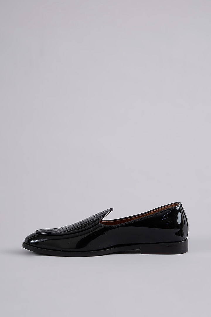 Black Patent Leather Loafers by ARTIMEN at Pernia's Pop Up Shop
