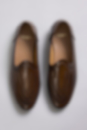 Brown Leather Loafers by ARTIMEN at Pernia's Pop Up Shop