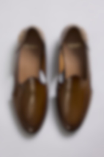 Brown Leather Loafers by ARTIMEN at Pernia's Pop Up Shop