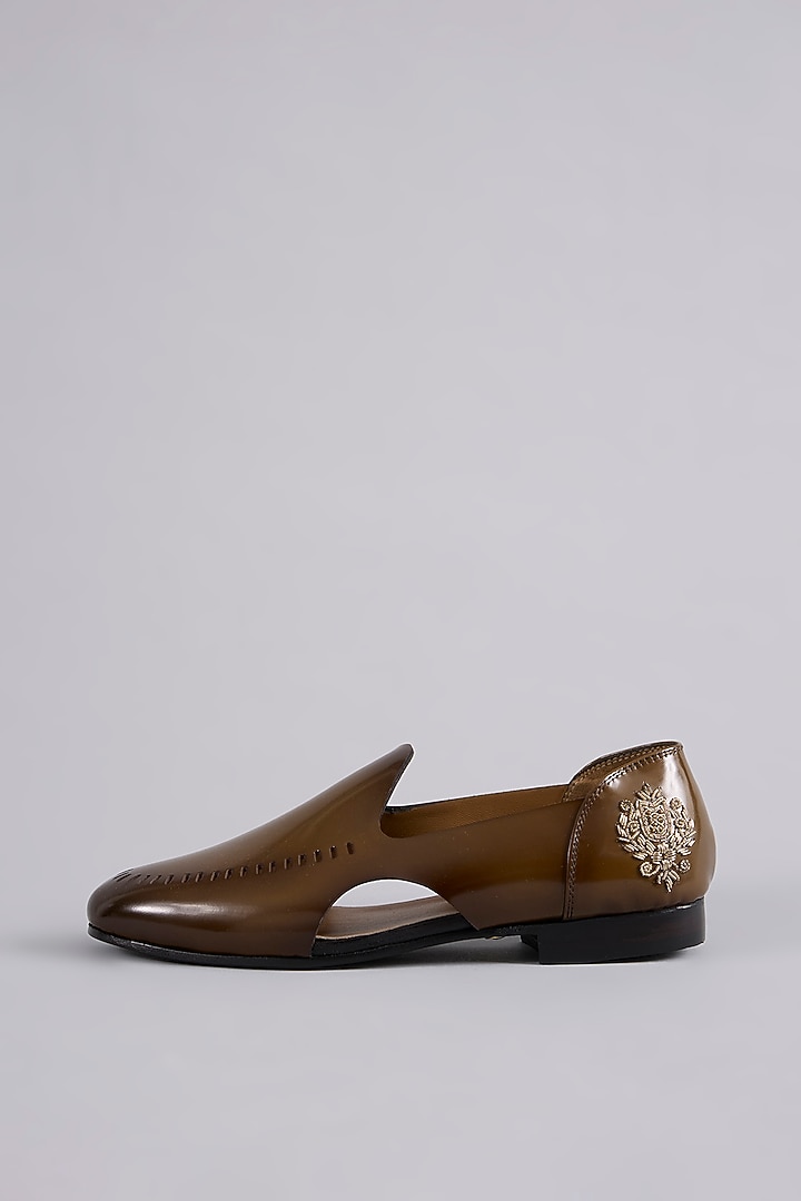 Brown Leather Loafers by ARTIMEN at Pernia's Pop Up Shop