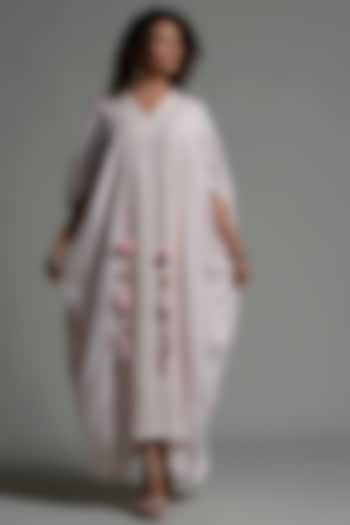 Whispy Pink Embroidered Kaftan With Inner Camisole by Amore Mio by Hitu at Pernia's Pop Up Shop