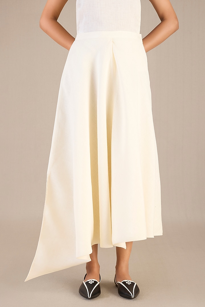 Black & Ivory Linen Jacket Set by AMPM at Pernia's Pop Up Shop