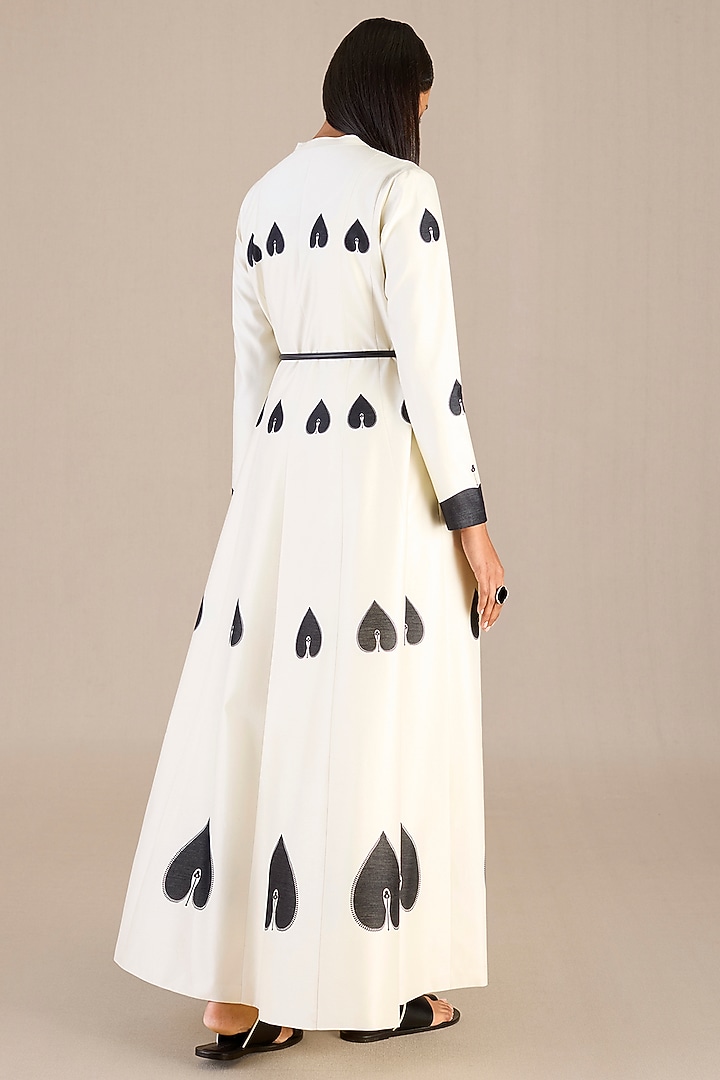 Ivory Chanderi Jacket Set by AMPM at Pernia's Pop Up Shop