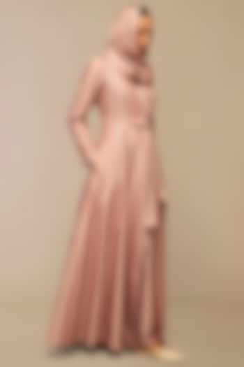 Blush Pink Silk Resham Embroidered Scarf by AMPM at Pernia's Pop Up Shop