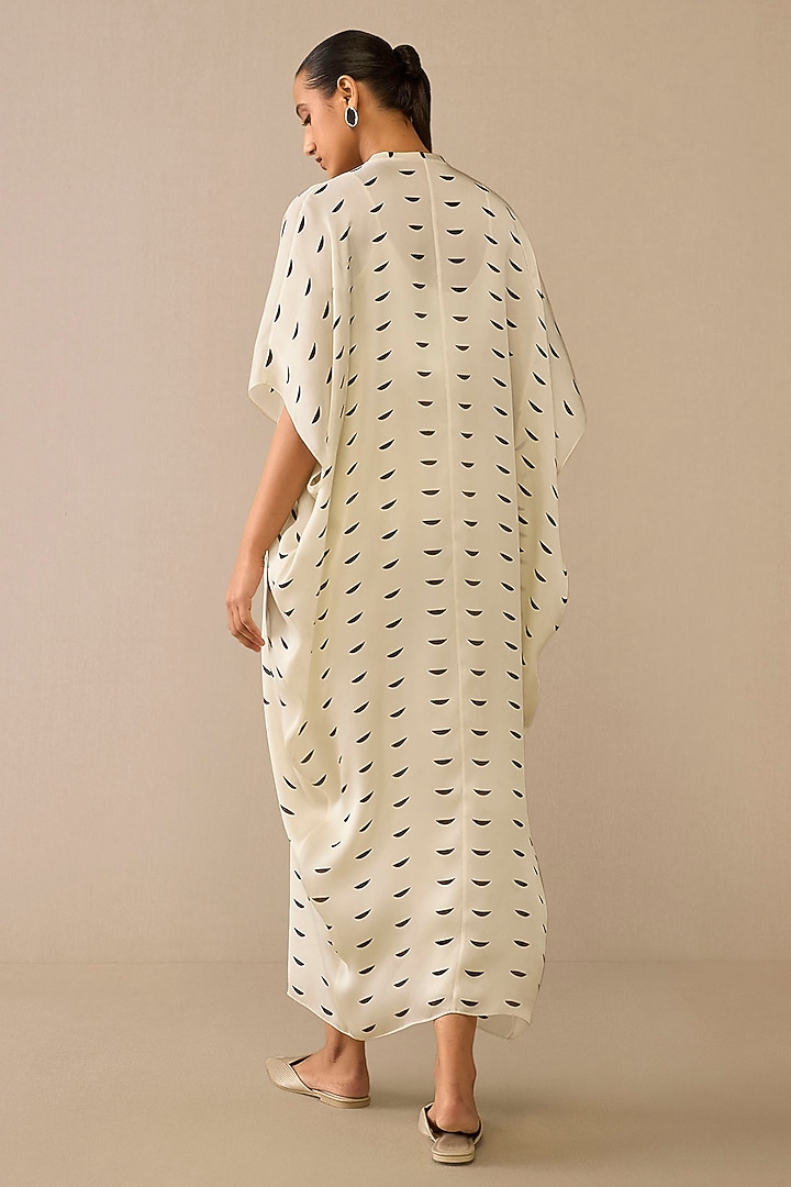 Ivory Organza Satin Cape Set by AMPM at Pernia's Pop Up Shop