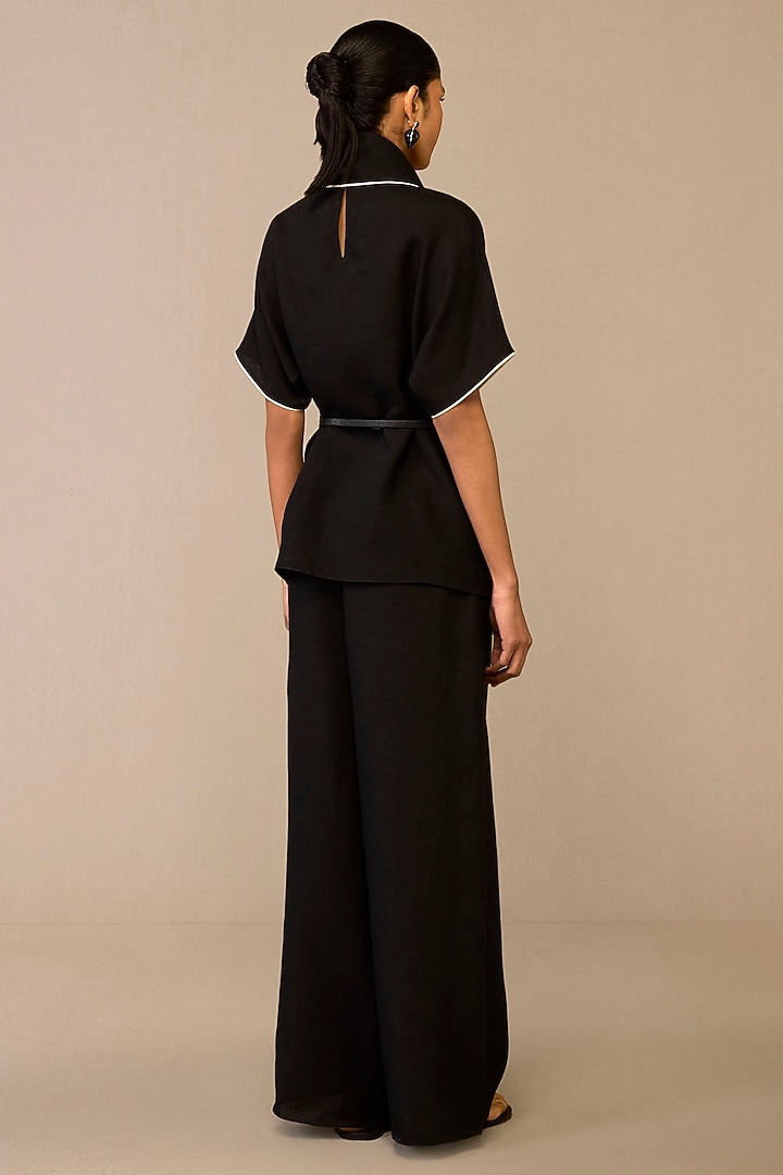 Black Linen Co-Ord Set by AMPM at Pernia's Pop Up Shop