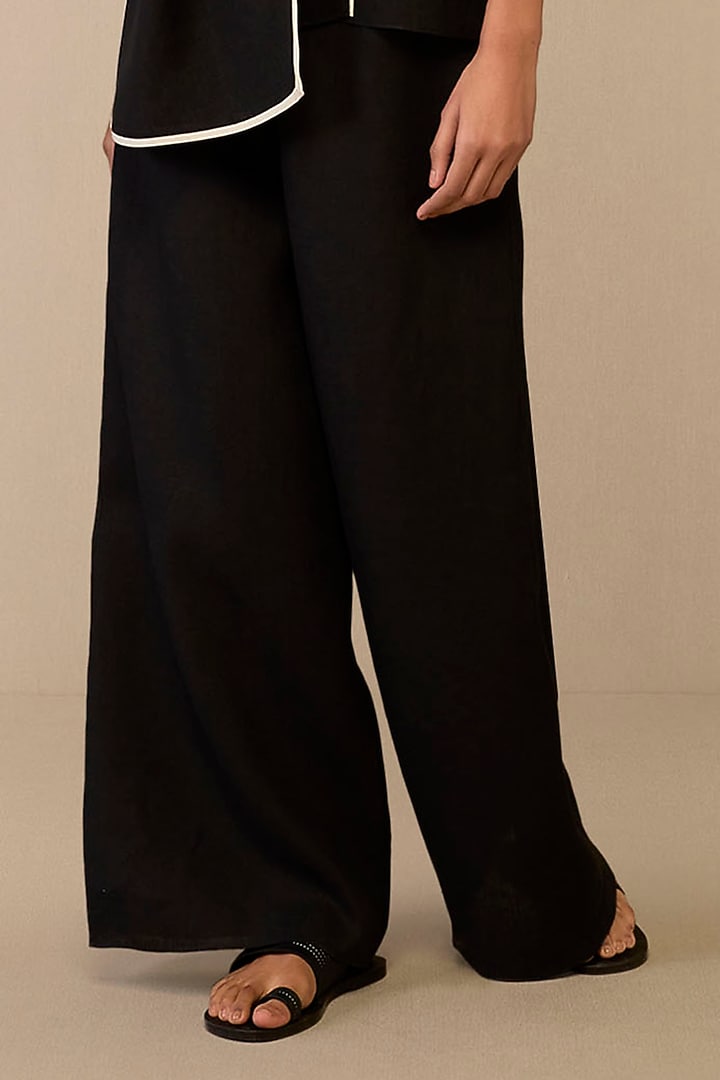Black Linen Co-Ord Set by AMPM at Pernia's Pop Up Shop