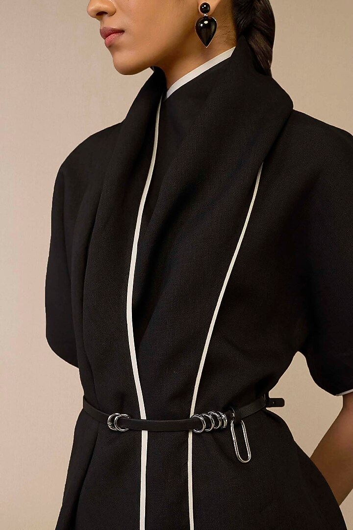 Black Linen Co-Ord Set by AMPM at Pernia's Pop Up Shop