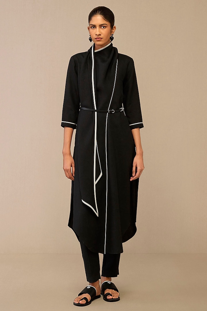 Black Linen Tunic Set by AMPM at Pernia's Pop Up Shop