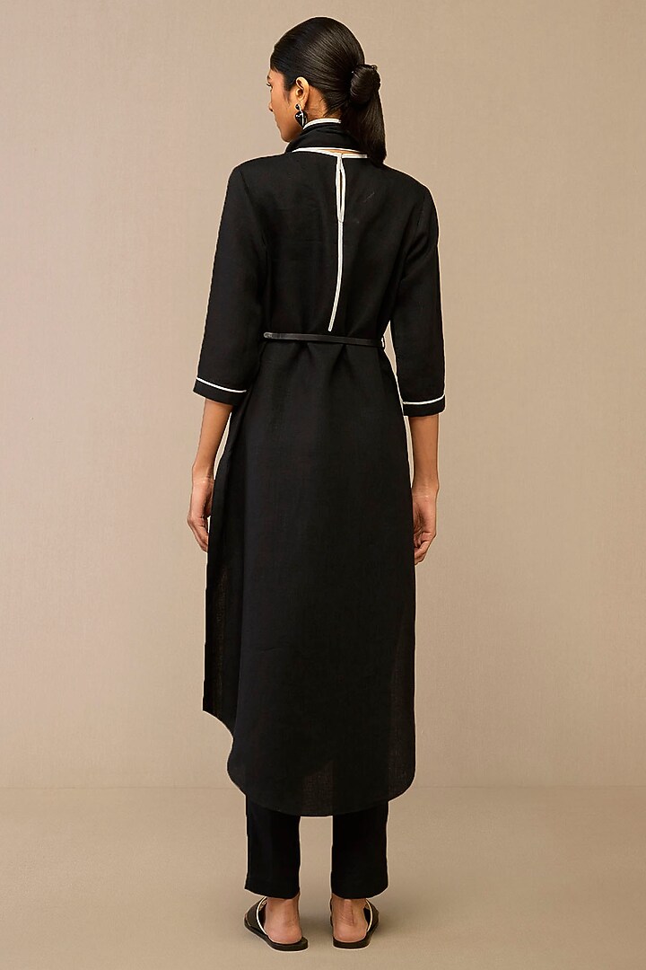 Black Linen Tunic Set by AMPM at Pernia's Pop Up Shop