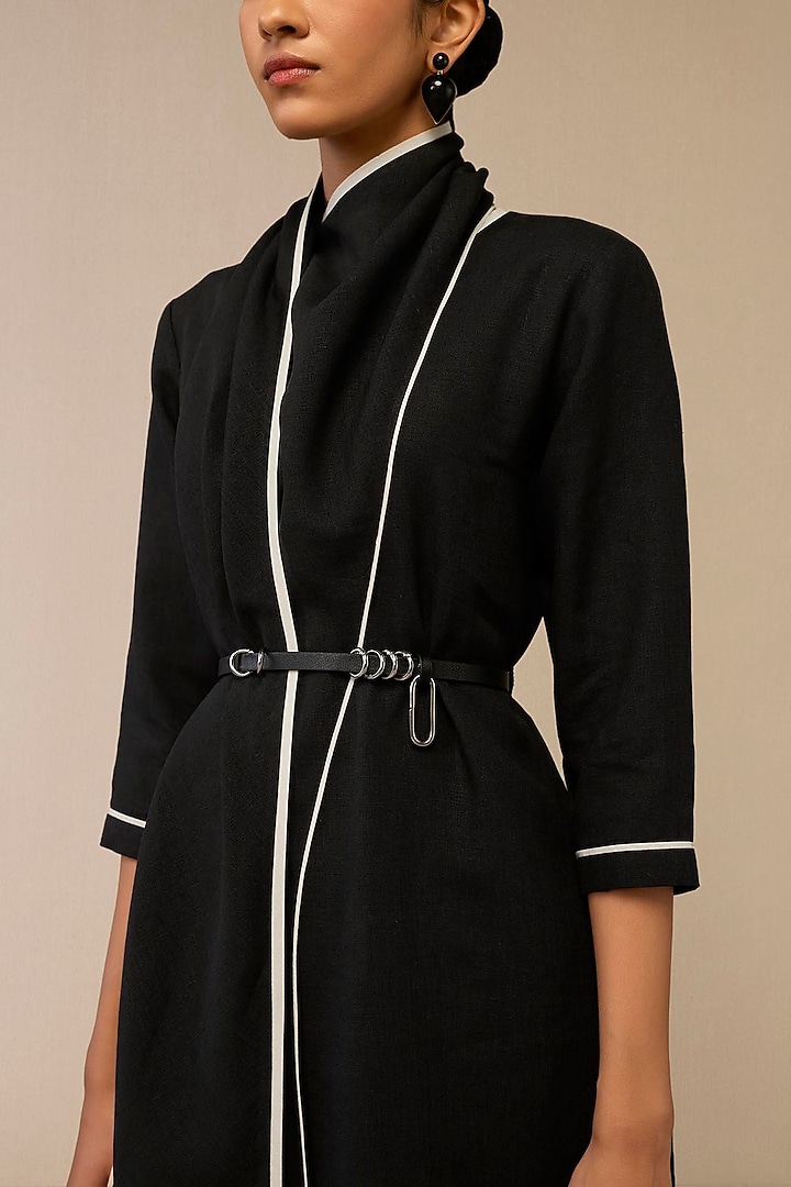 Black Linen Tunic Set by AMPM at Pernia's Pop Up Shop