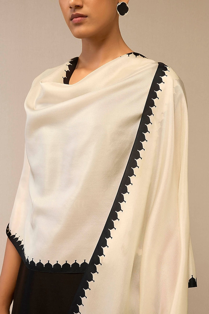 Ivory Silk Scarf by AMPM at Pernia's Pop Up Shop