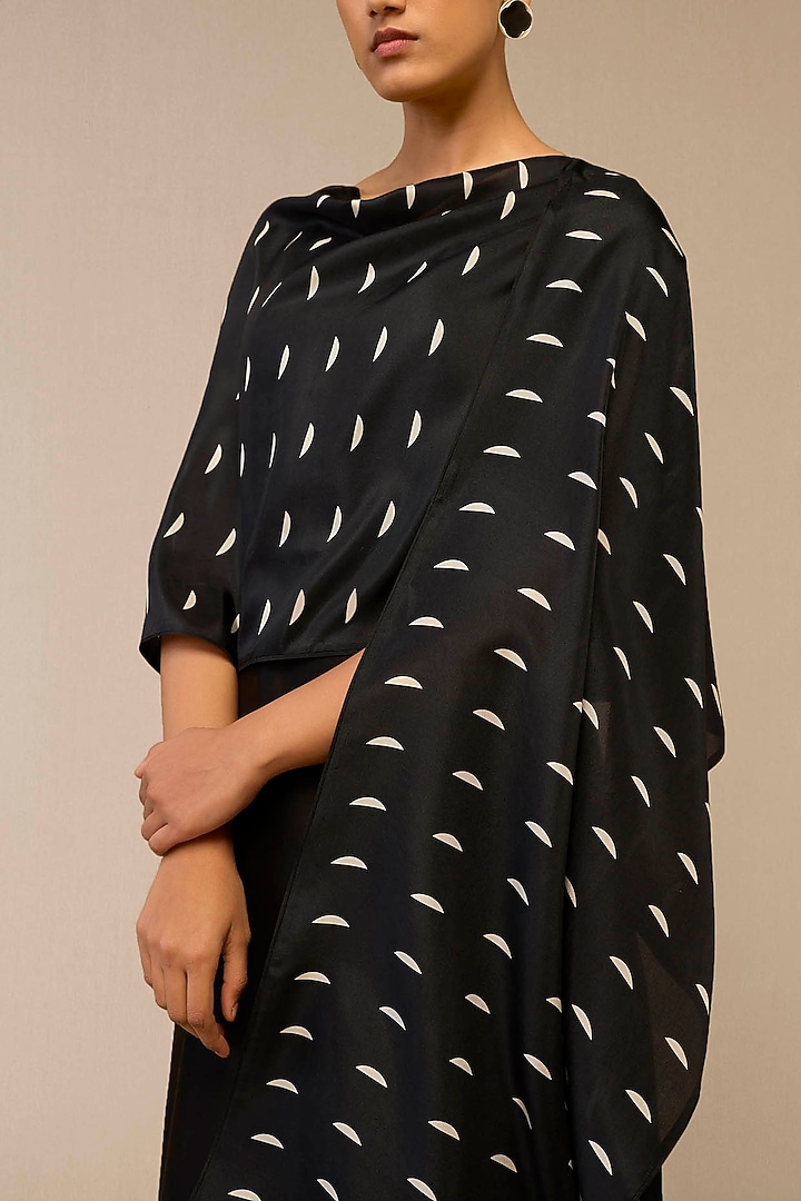 Black Silk Scarf by AMPM at Pernia's Pop Up Shop