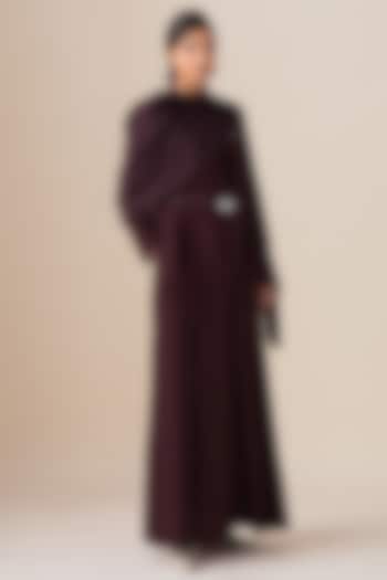 Burgundy Silk Sultana Scarf by AMPM at Pernia's Pop Up Shop