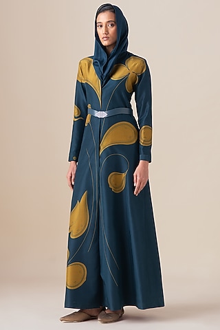 Midnight Blue Silk Sultana Scarf by AMPM