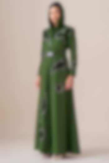 Ferngreen Blue Silk Sultana Scarf by AMPM at Pernia's Pop Up Shop