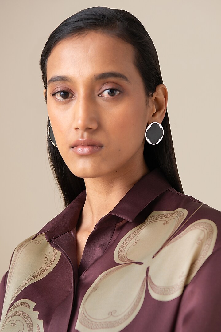 Dusky Pink Satin Organza Shirt by AMPM at Pernia's Pop Up Shop