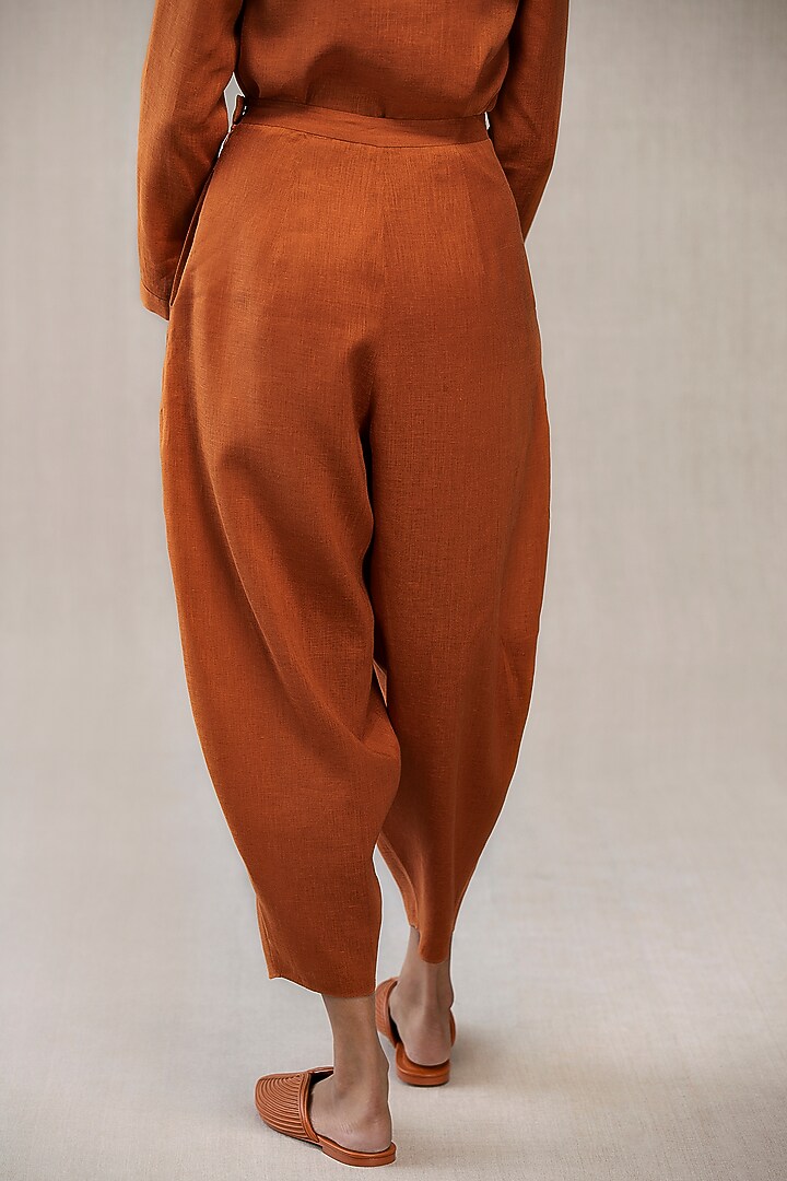 Tan Linen Jodhpuri Pants by AMPM at Pernia's Pop Up Shop