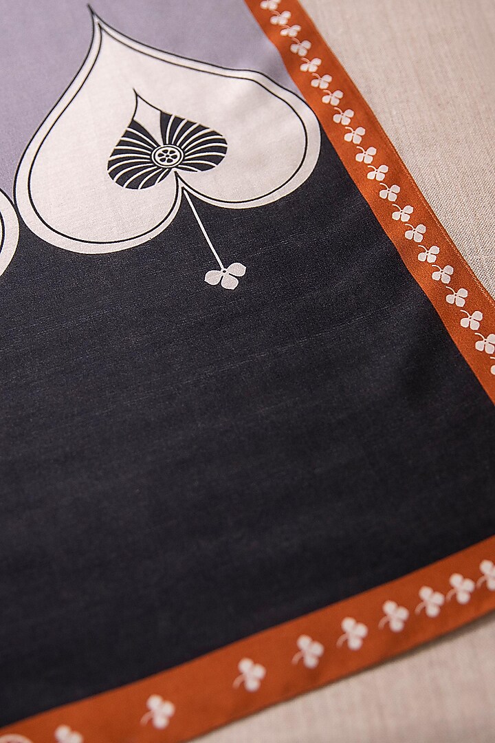 Black Printed Scarf by AMPM at Pernia's Pop Up Shop
