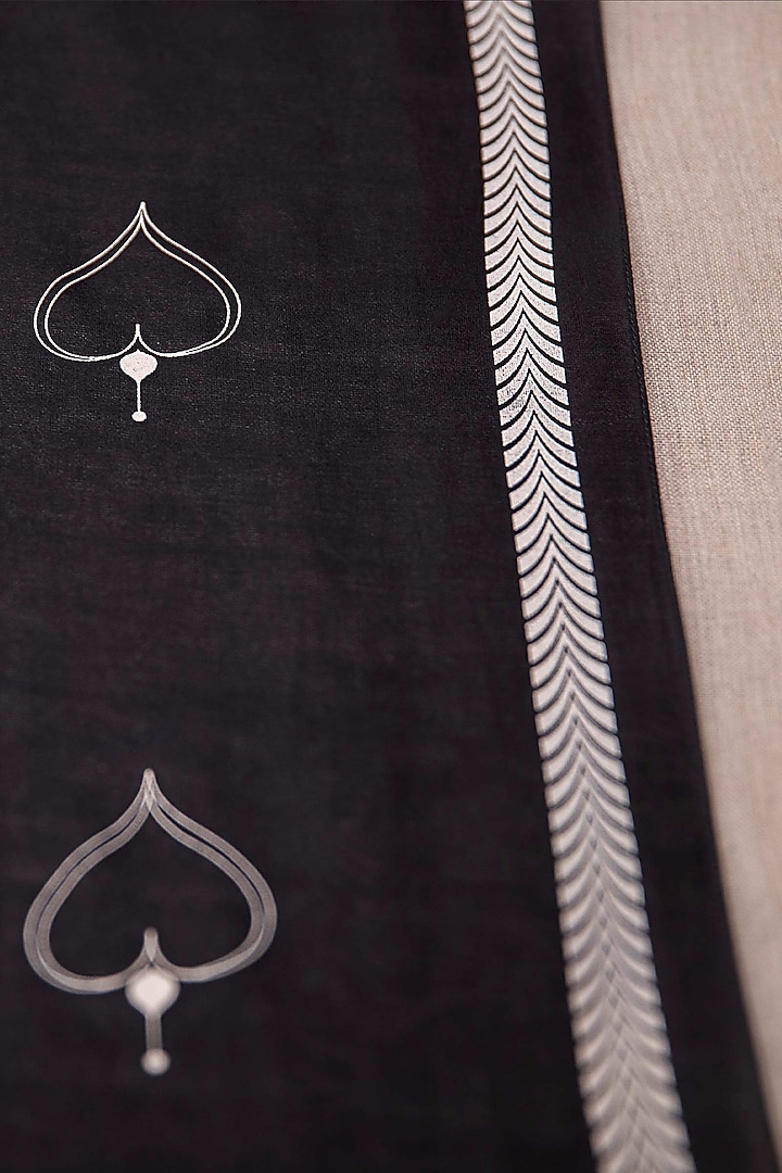 Black Printed Scarf by AMPM at Pernia's Pop Up Shop