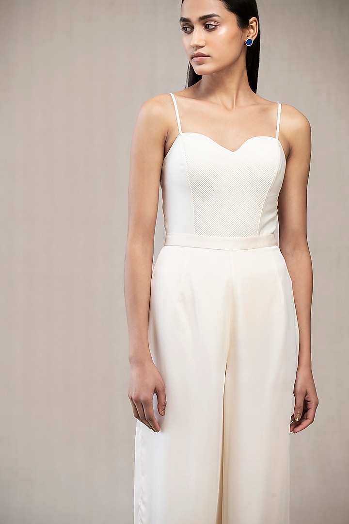 Ivory Corded Leotard by AMPM at Pernia's Pop Up Shop