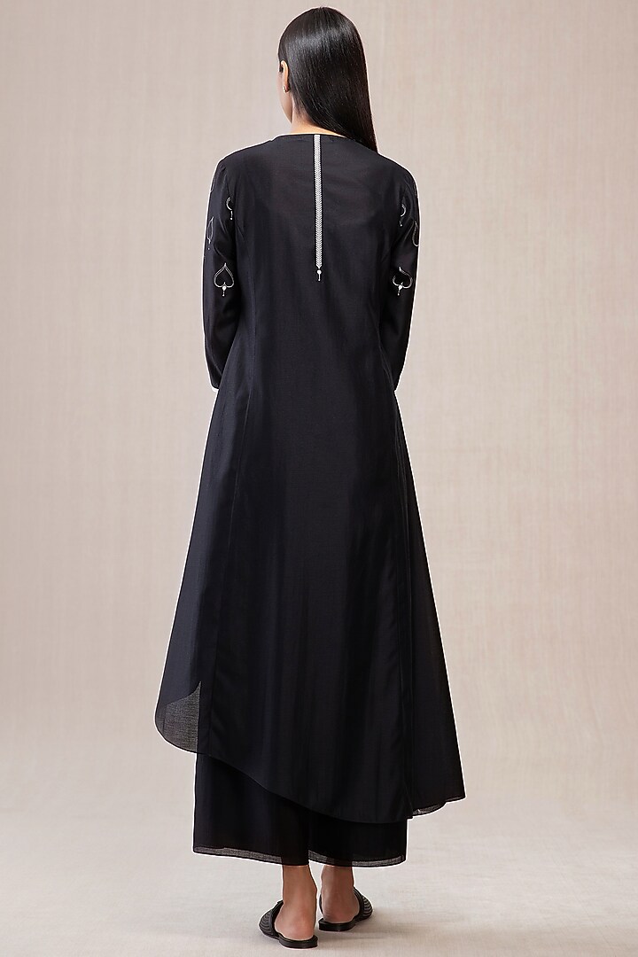 Black Printed Shirt With Inner by AMPM at Pernia's Pop Up Shop