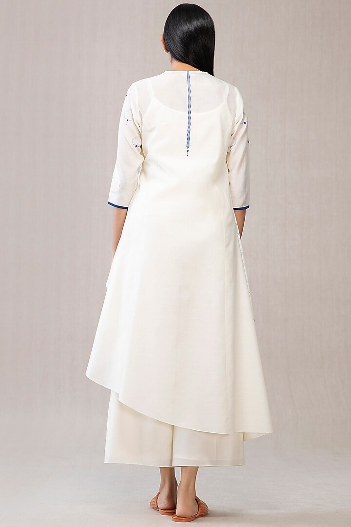 Ivory Printed Shirt With Inner by AMPM at Pernia's Pop Up Shop