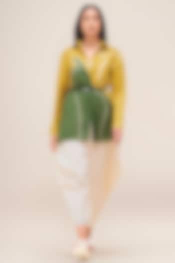Mustard Yellow Linen Shirt by AMPM at Pernia's Pop Up Shop