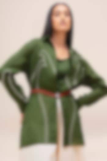 Fern Green Linen Shirt by AMPM at Pernia's Pop Up Shop