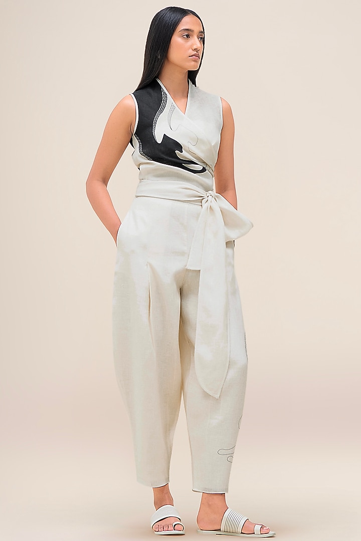 Ivory Linen Co-Ord Set by AMPM at Pernia's Pop Up Shop