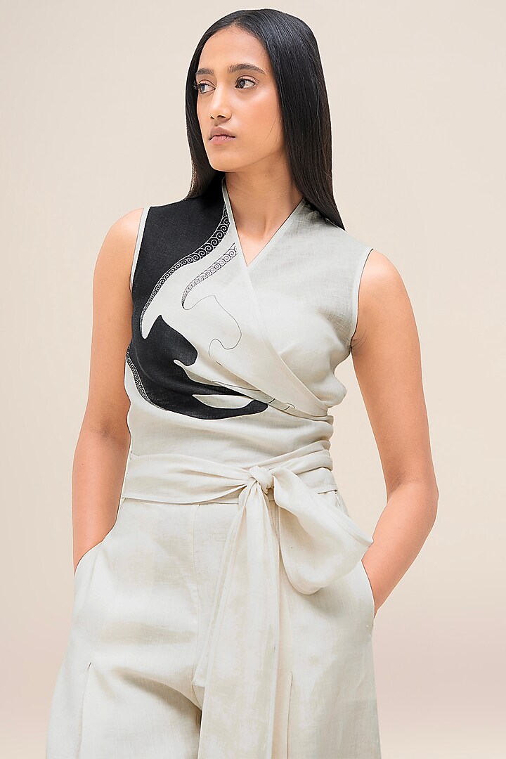 Ivory Linen Co-Ord Set by AMPM at Pernia's Pop Up Shop