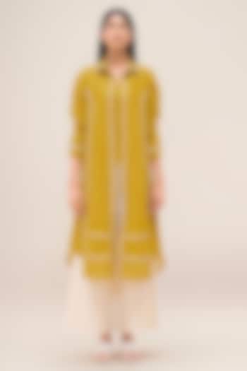 Mustard Linen Tunic Set by AMPM at Pernia's Pop Up Shop