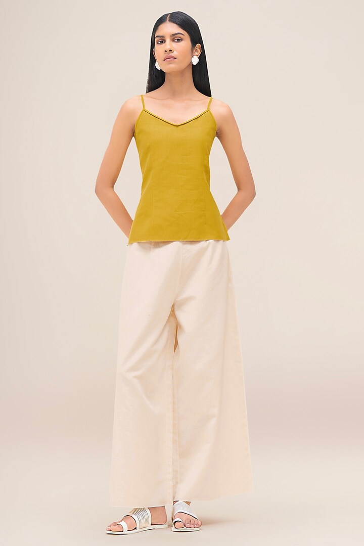 Mustard Linen Tunic Set by AMPM at Pernia's Pop Up Shop