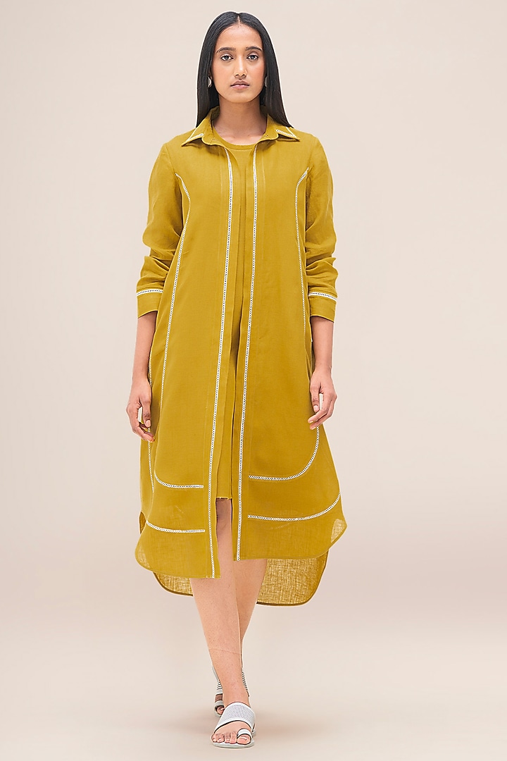 Mustard Linen Tunic by AMPM at Pernia's Pop Up Shop