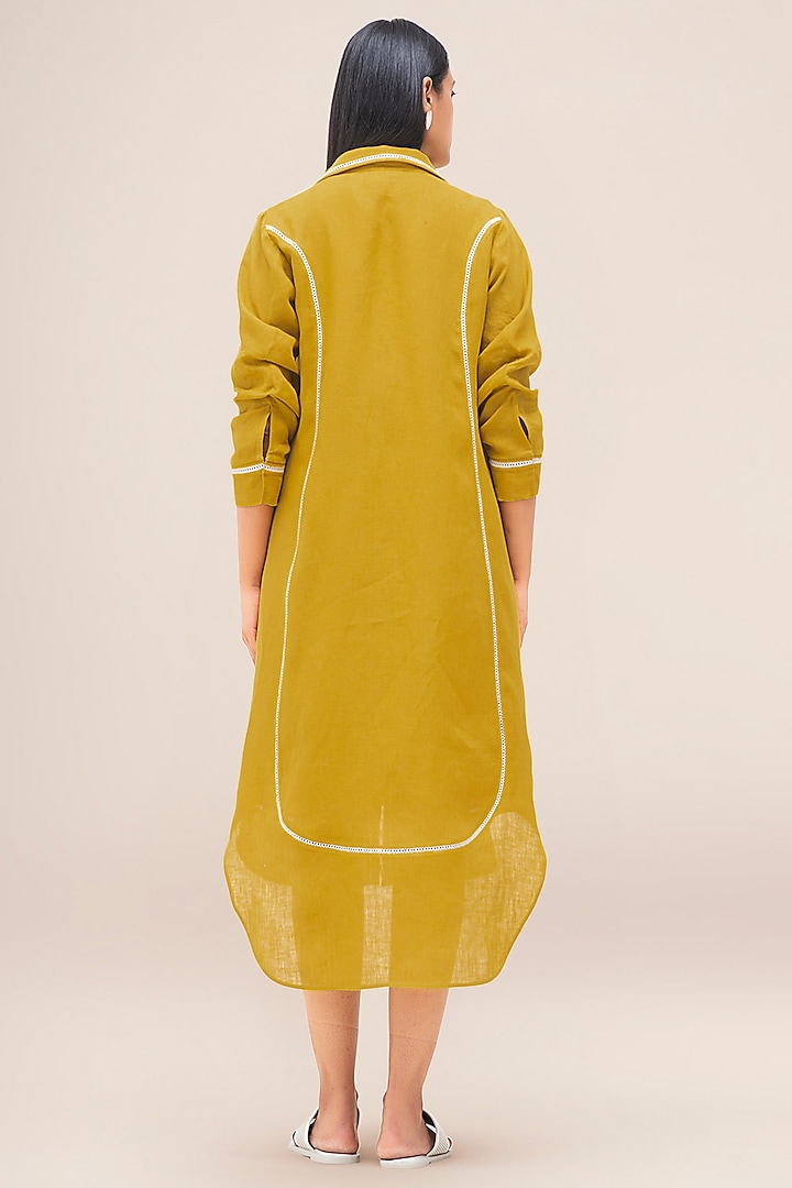 Mustard Linen Tunic by AMPM at Pernia's Pop Up Shop