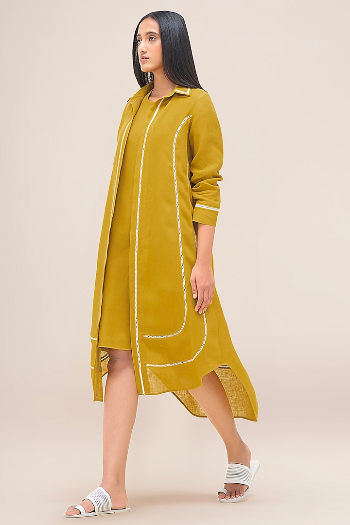 Mustard Linen Tunic by AMPM at Pernia's Pop Up Shop