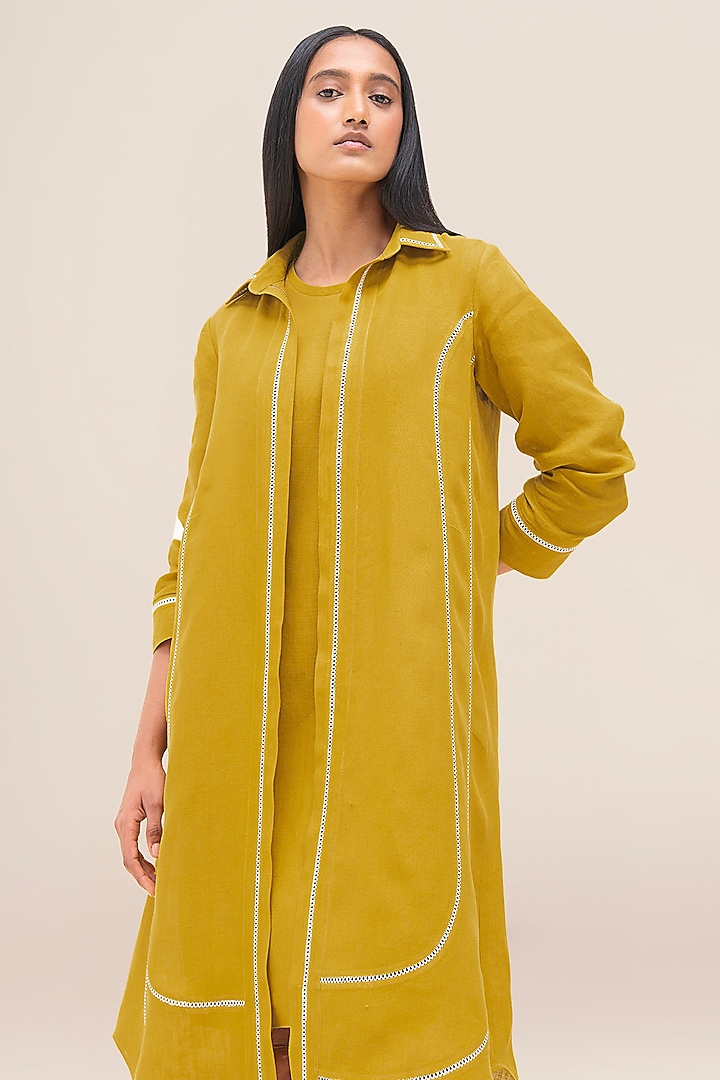 Mustard Linen Tunic by AMPM at Pernia's Pop Up Shop