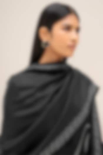 Black & Ivory Silk Scarf by AMPM at Pernia's Pop Up Shop