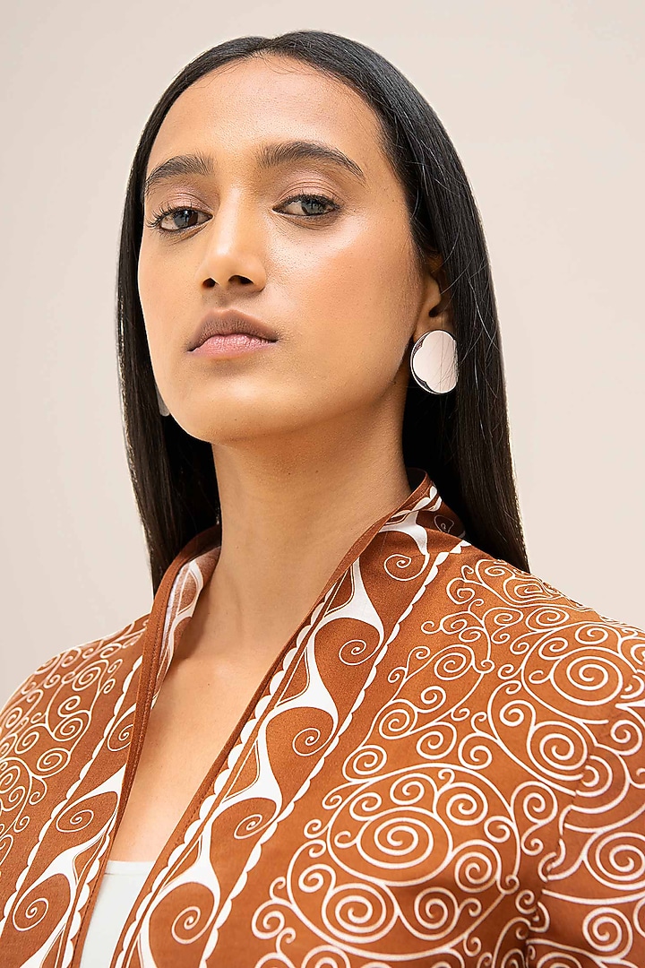 Tan Cotton & Silk Throw by AMPM at Pernia's Pop Up Shop