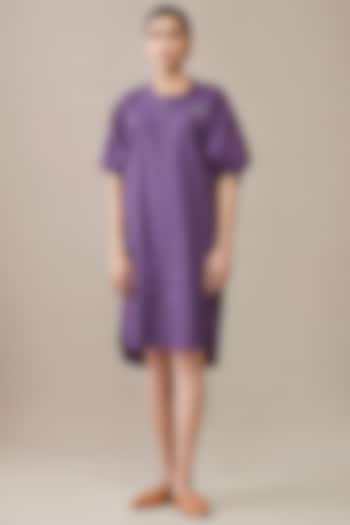 Purple Poplin Dress by AMPM
