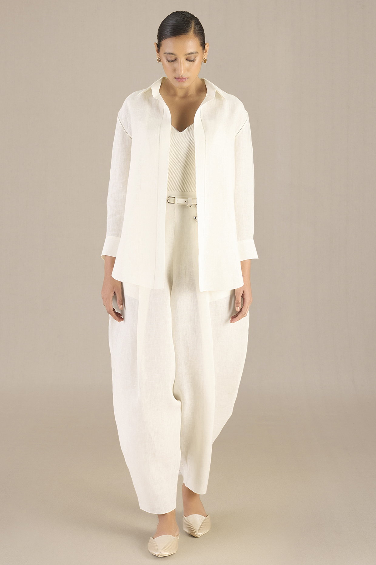 Ivory Linen Co-Ord Set by AMPM at Pernia's Pop Up Shop