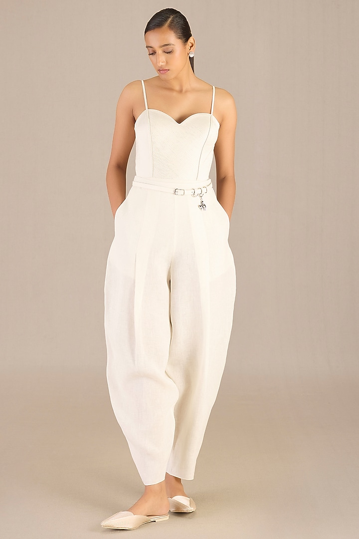 Ivory Linen Co-Ord Set by AMPM at Pernia's Pop Up Shop