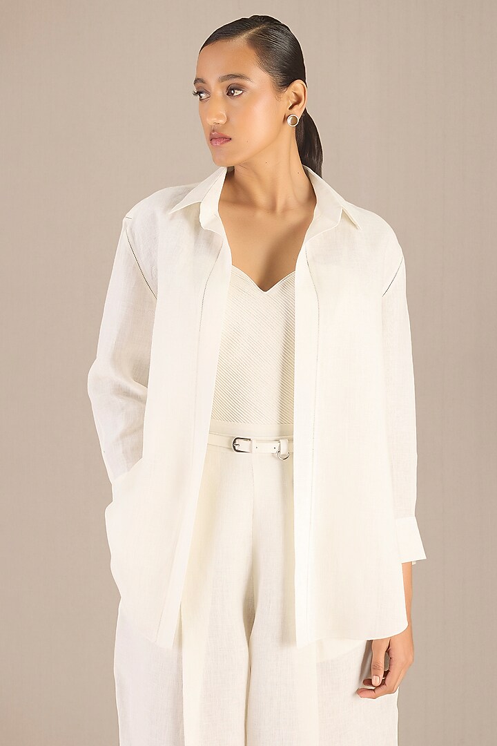 Ivory Linen Co-Ord Set by AMPM at Pernia's Pop Up Shop