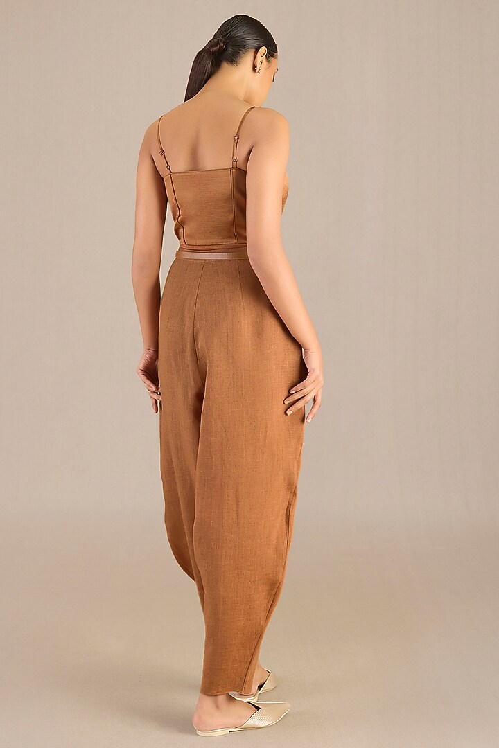 Clay Brown Linen Co-Ord Set by AMPM at Pernia's Pop Up Shop