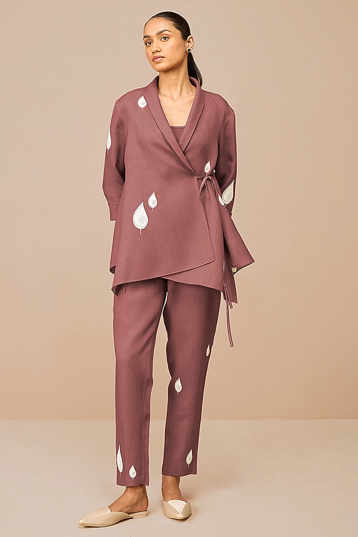 Terracotta Linen Co-Ord Set by AMPM at Pernia's Pop Up Shop
