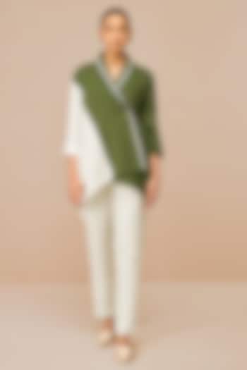 Ivory & Olive Linen Co-Ord Set by AMPM at Pernia's Pop Up Shop