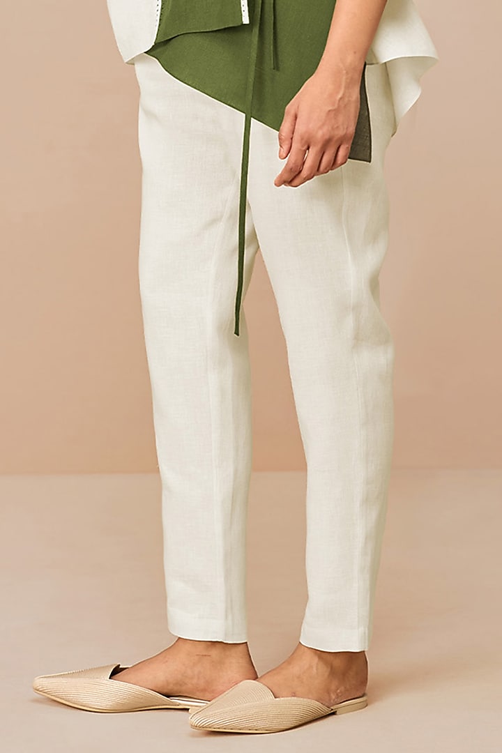 Ivory & Olive Linen Co-Ord Set by AMPM at Pernia's Pop Up Shop
