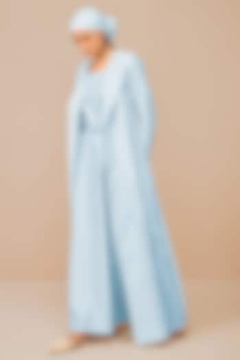 Ice Blue Pure Silk Scarf by AMPM at Pernia's Pop Up Shop